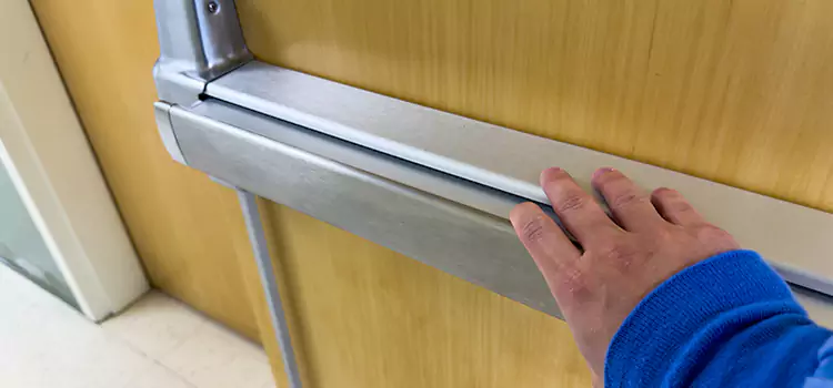 Installing a Push Bar on a Door Selden